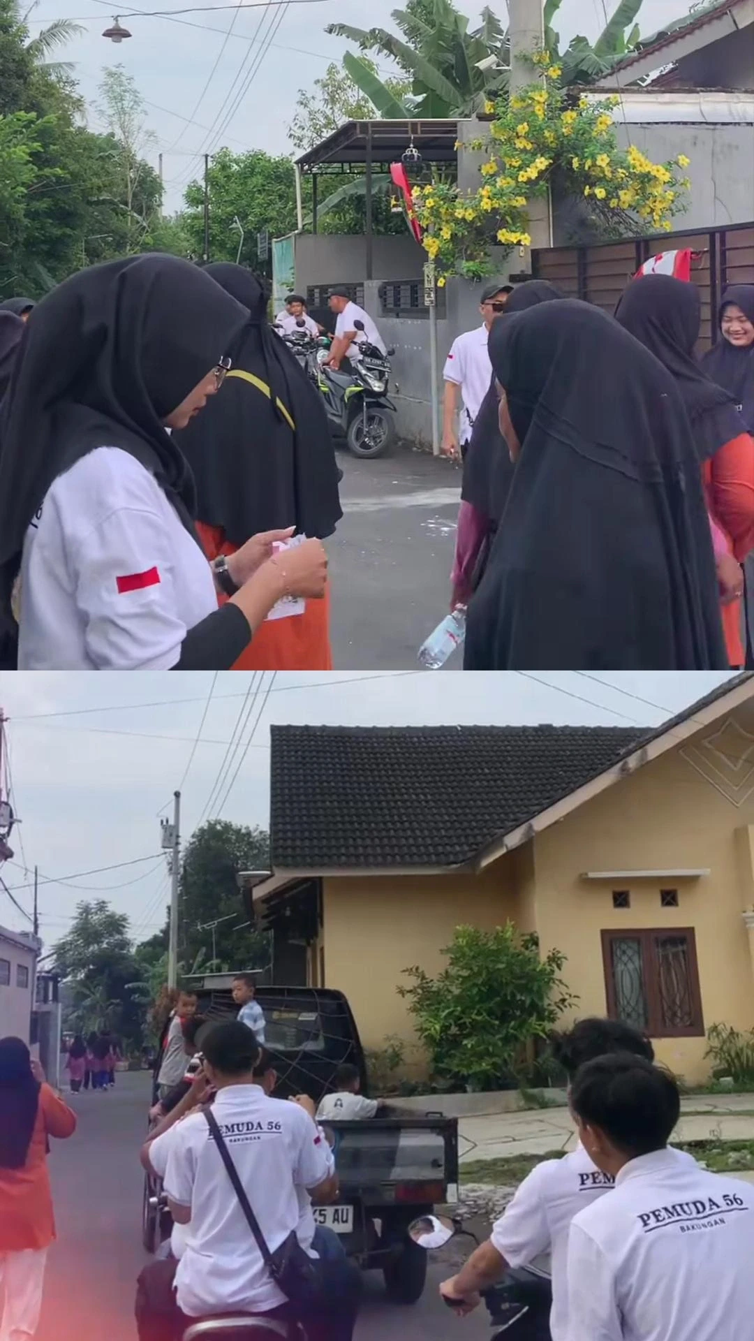 Pemuda 56 Bakungan ikut serta membantu berjalannya event hari ibu PKK Padukuhan Bakungan