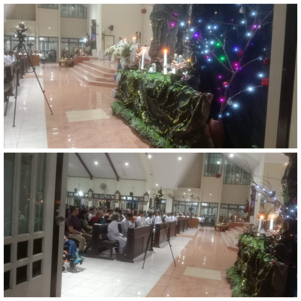 Ibadah Misa dlm rangka Hari Natal yg di hadiri oleh warga pucanganom