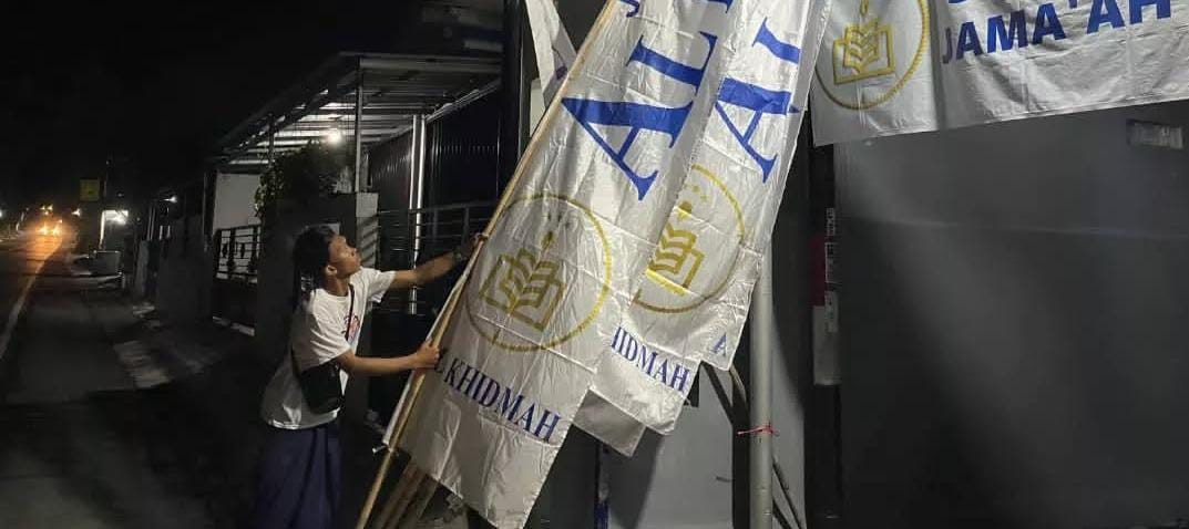 Persiapan pengajian songolikuran pondok pesantren Nurul Ishlahiyyah Bakungan