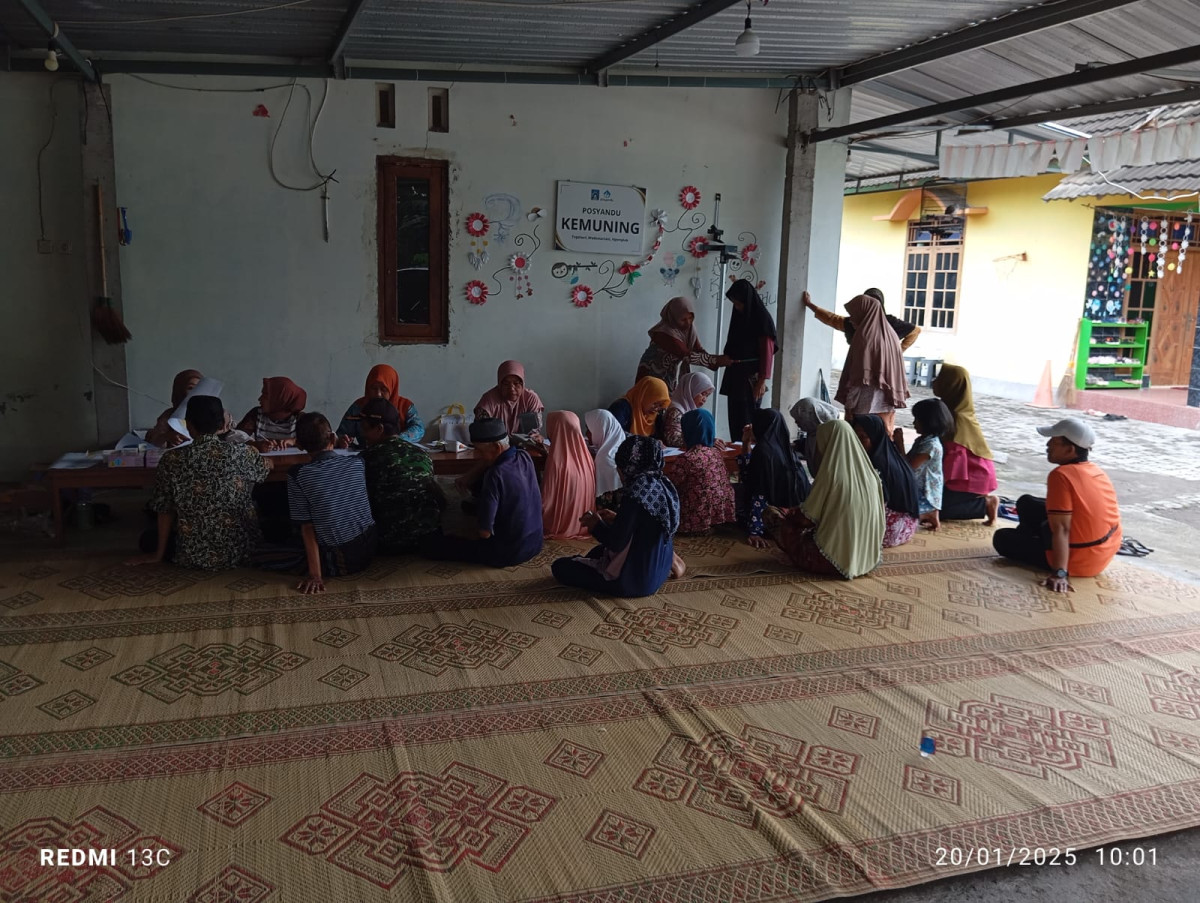 Posyandu lansia cek kesehatan mandiri oleh kader kesehatanpadukuhan Tegalsari