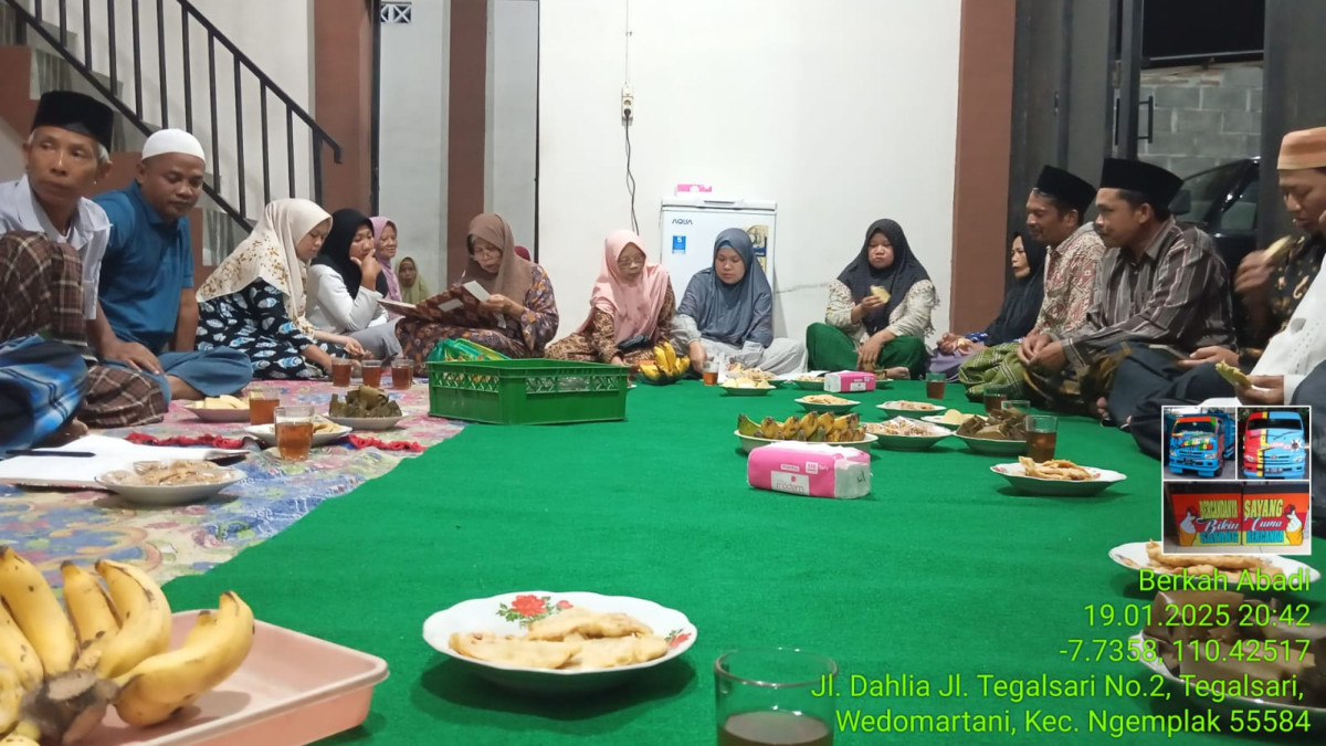 Pertemuan pertama tahun 2025 malam senin pahing pengajian dusun Tegalsari