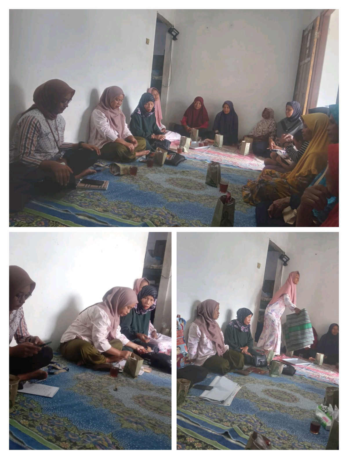 Kegiatan rutin setiap bulan warga padukuhan Tegalsari yang mendapat kan PKH