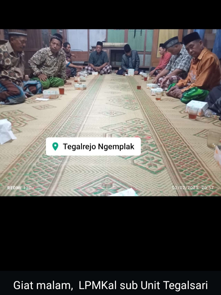 Pertemuan rutin LPMKL padukuhan Tegalsari