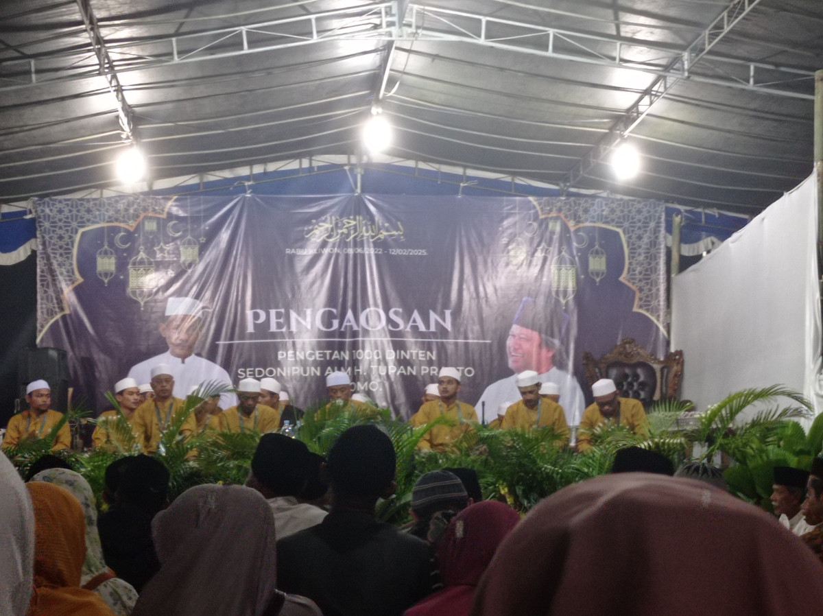 Pengaosan pengetan 1000 dinten sedonipun alm.H Tupan Prayitno