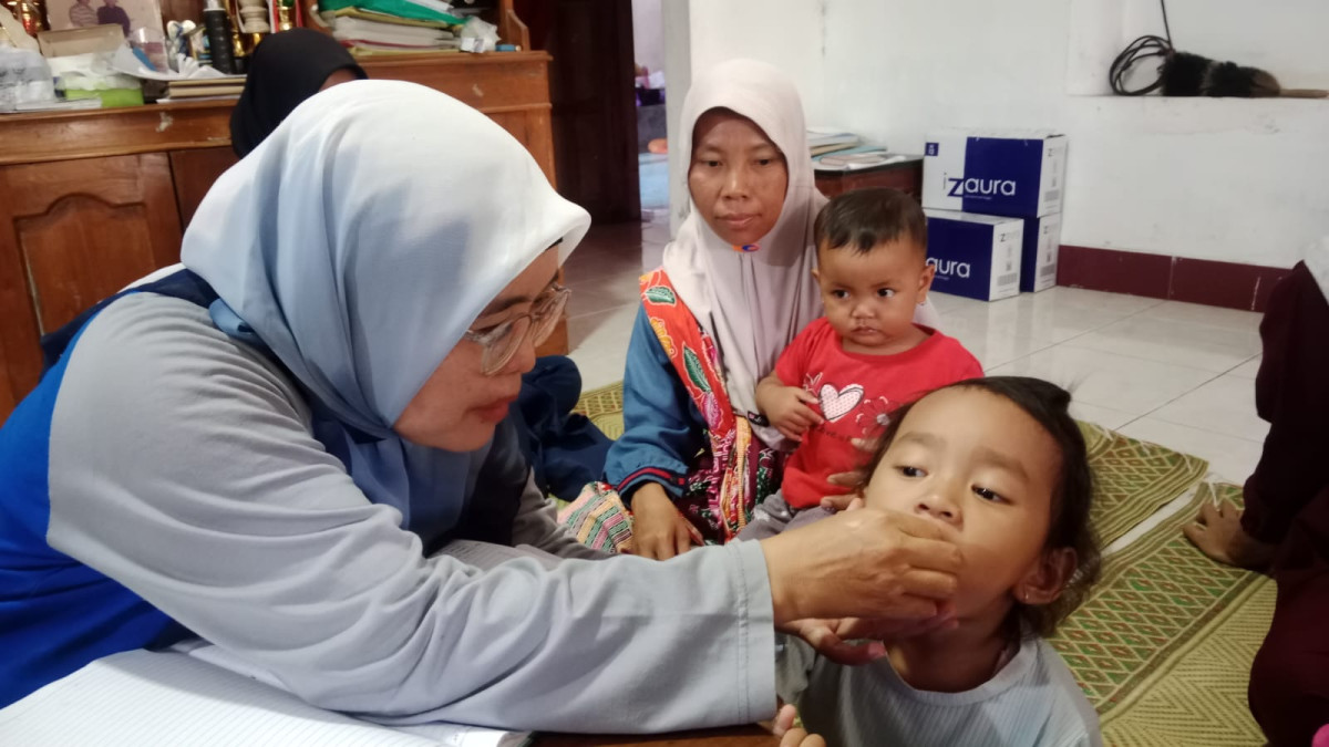 Penberian Vit A di posyanfu Tonggalan