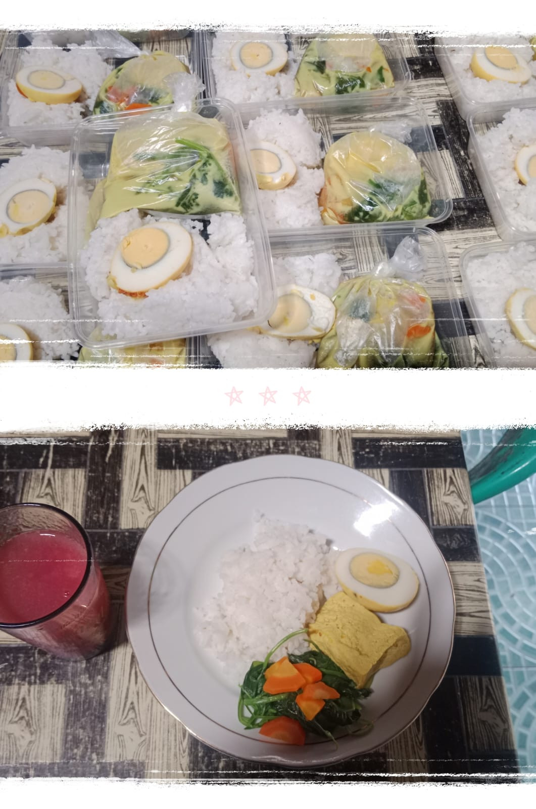 PMT menu 4 bintang posyandu Tonggalan