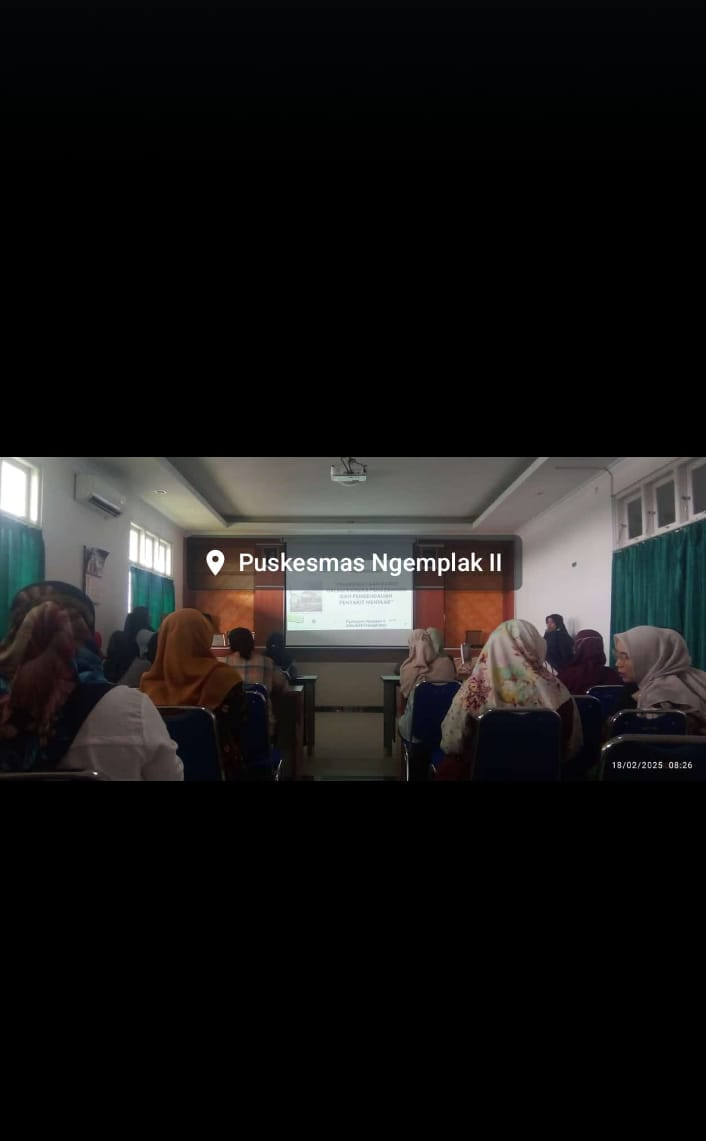 Penyuluhan tentang penyakit menular yg di hadiri oleh kader krajan