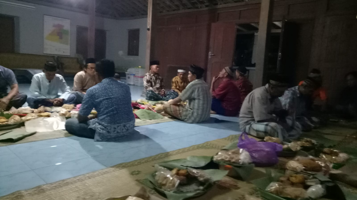 Kenduri Sedekahan Malam 20 Syaban RT 01 Pokoh