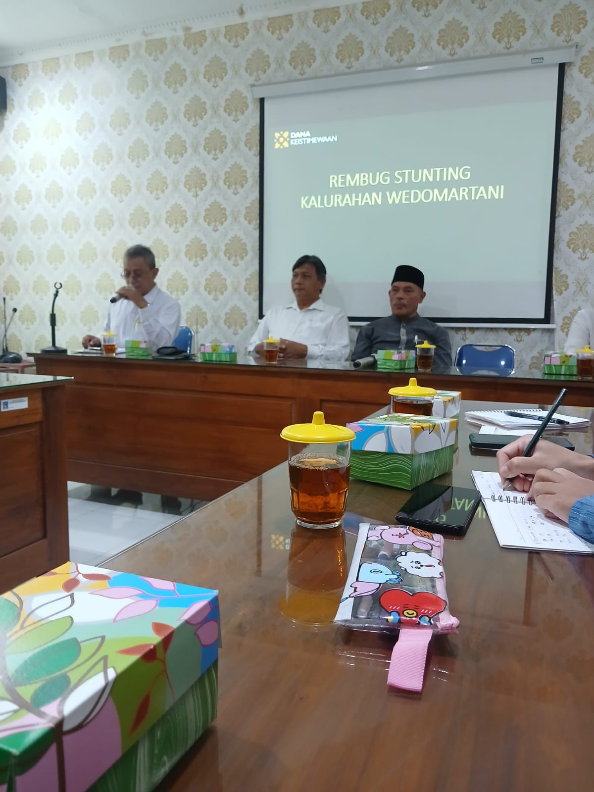 Koordinasi Rembug stunting oleh kader Krajan