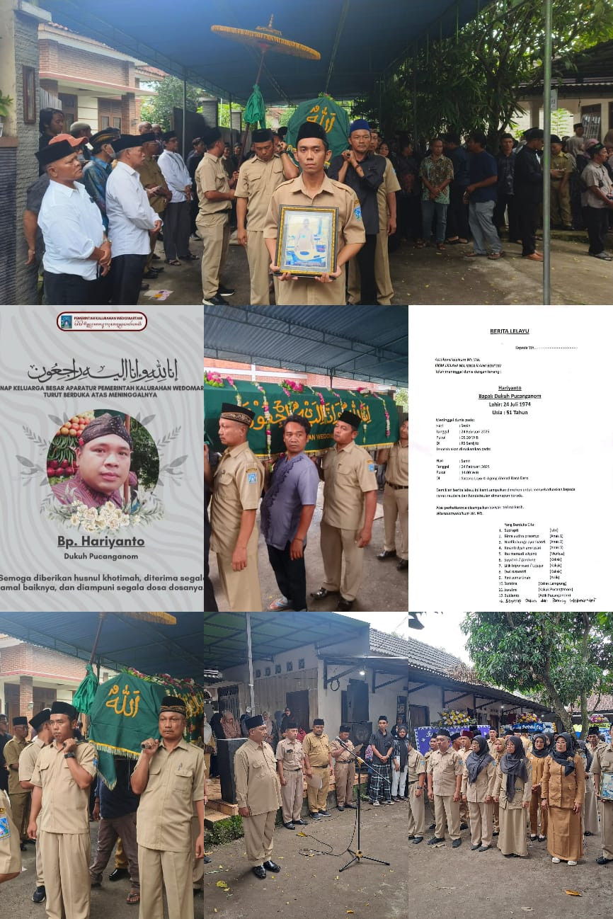 Upacara pemakaman alm.Bapak haryanto Dukuh pucanganom