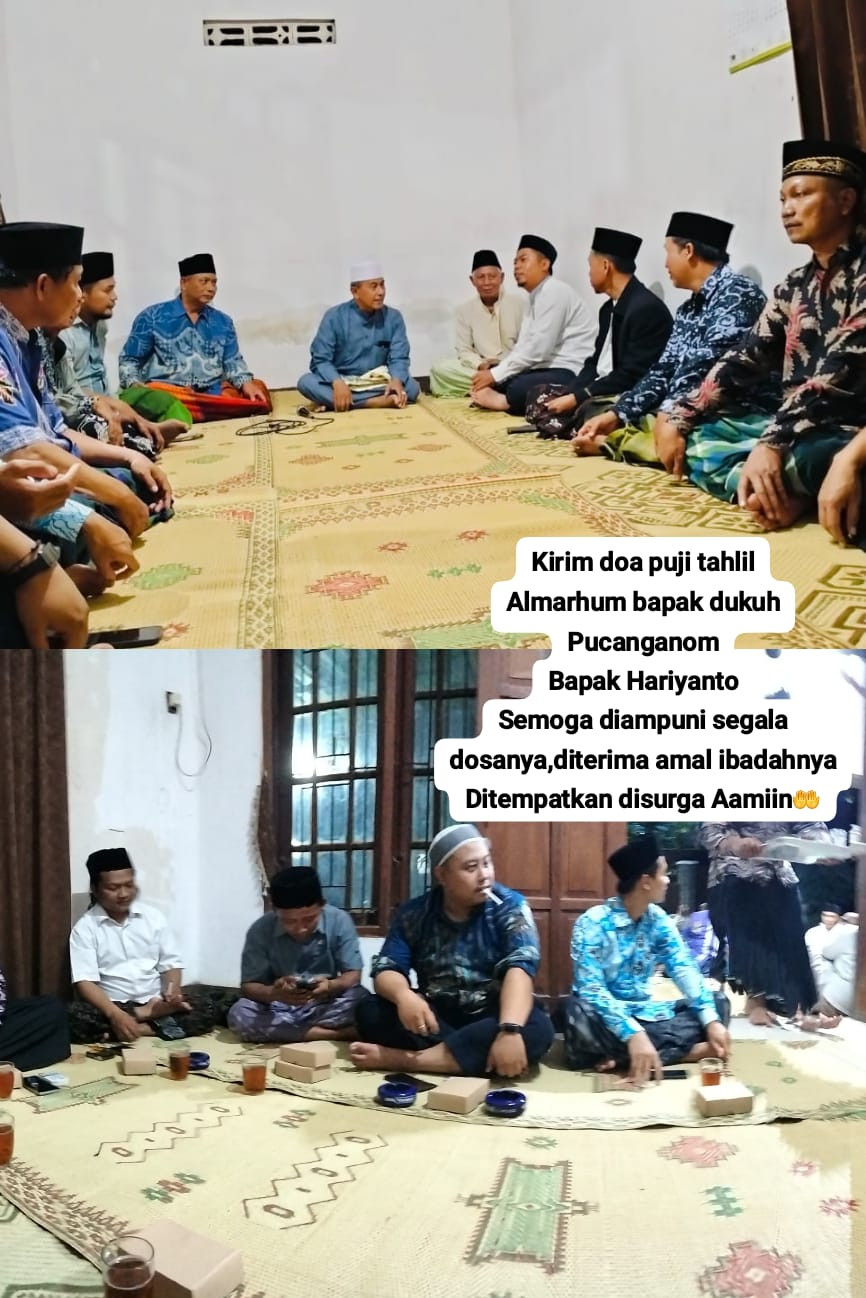 Tahlilan hari k 7 Alm.Bpk haryanto oleh warga pucanganom