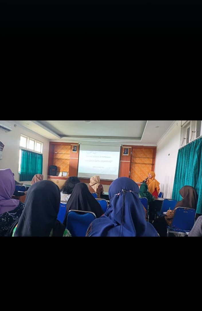 Validasi data balita yg di hadiri oleh kader krajan