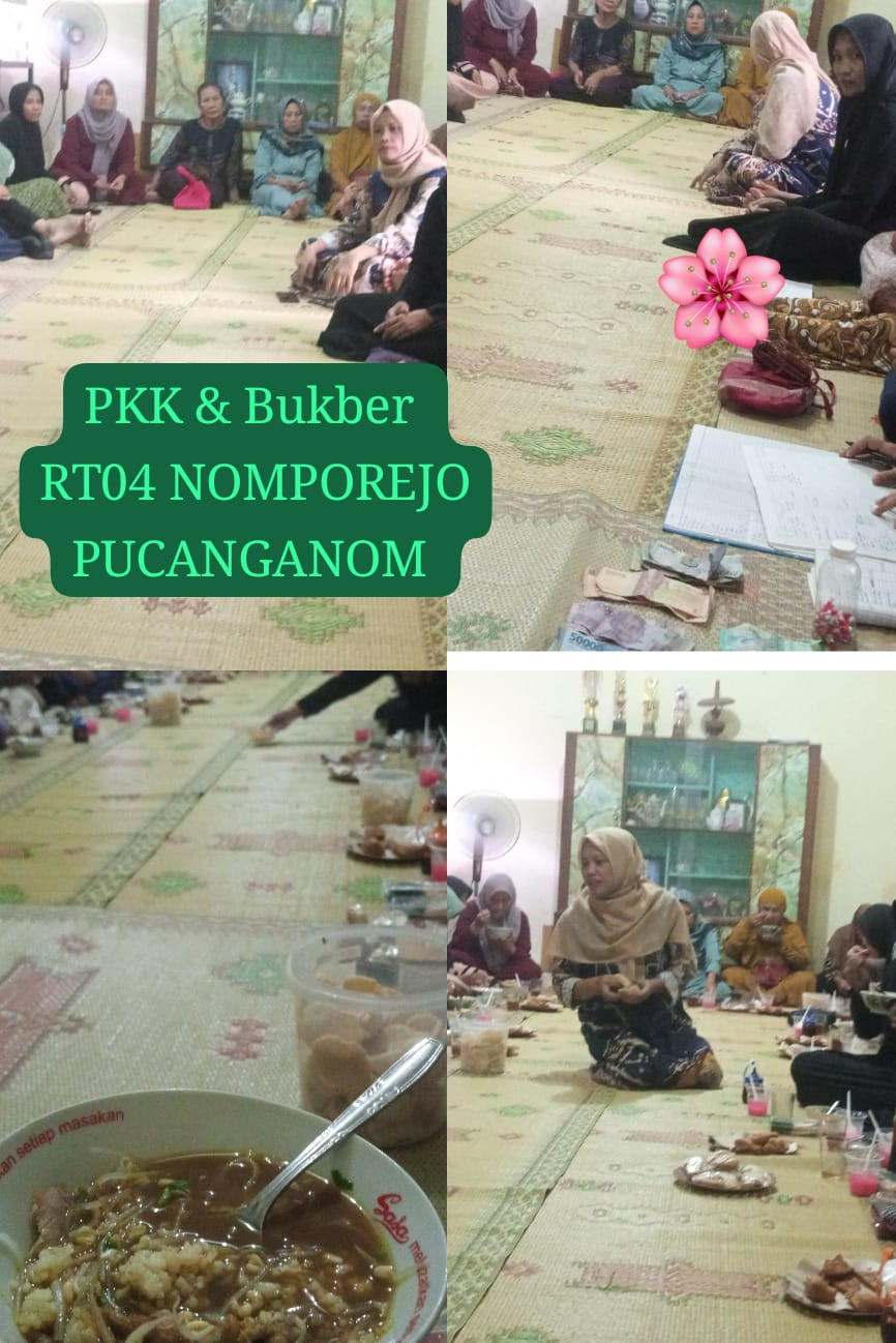 Buka bersama Puasa Ramadhan oleh Ibu2 PKK warga Nomporejo pucanganom