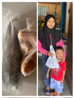 Penggambilan menu PMT pecah ranting di toko bu Hesti Sanggrahan