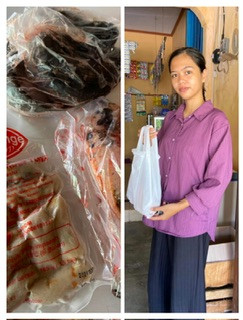 Distribusi PMT pecah ranting ditoko bu Hesti Sanggrahan