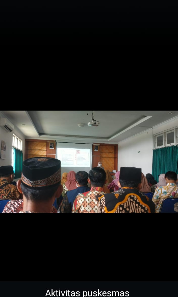 Koordinasi pamong desa dg puskesmas yg di hadiri oleh Bpk Dukuh Krajan