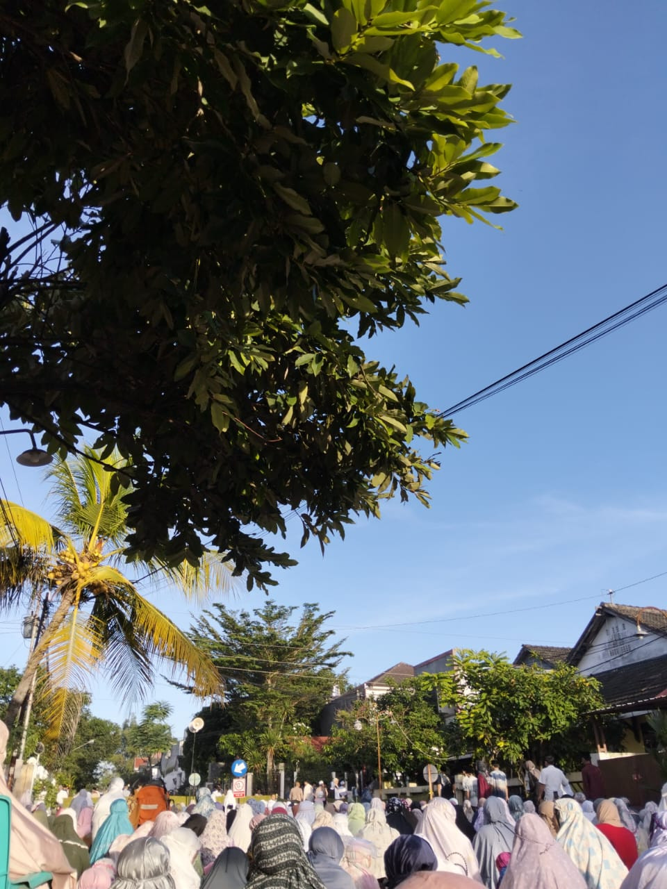 Sholad Ied Idul Fitri oleh warga krajan