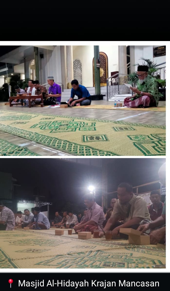 Rapat Panitia Hari Raya Idul Adha oleh warga krajan