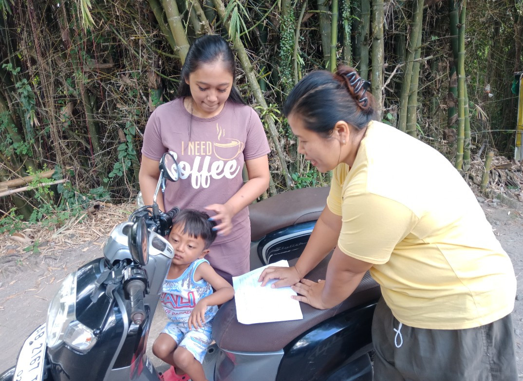 Pendataan rumah pra sekolah balita koa,sawahan kidul