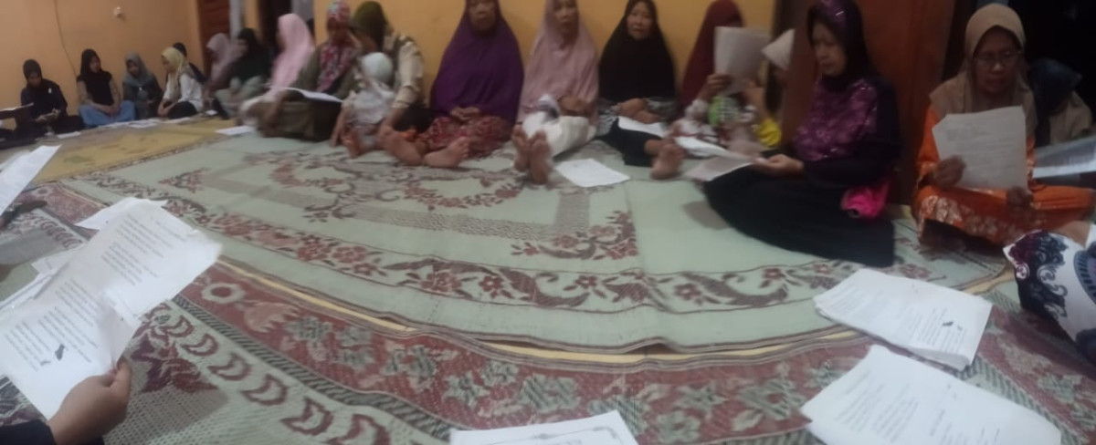 Pertemuan rutin PKK RT 03 RW 57  Padukuhan Bakungan