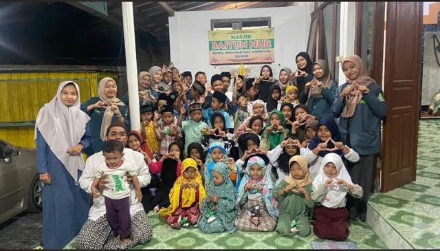 Kegiatan TPA di masjid Baitunnur Padukuhan Sempu