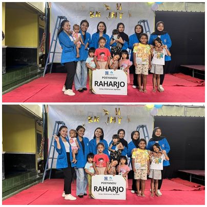 Kunjungan Mahasiswa Unriyo ke Posyandu Raharjo Sempu