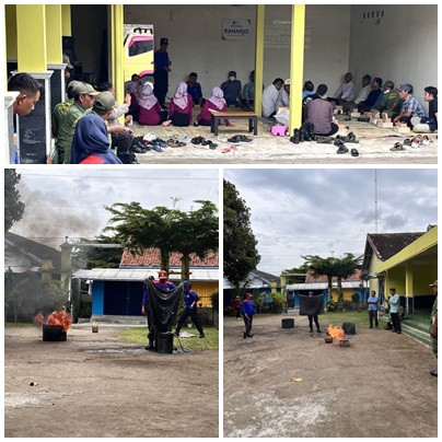 Sosialisasi Pemadam Kebakaran Di Padukuhan Sempu oleh Dinas Satpol PP Sleman
