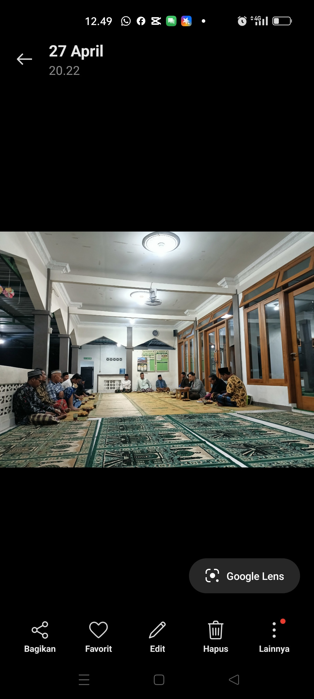 Pertemuan pembentukan panitia qurban RW 51 terung padukuhan krandon