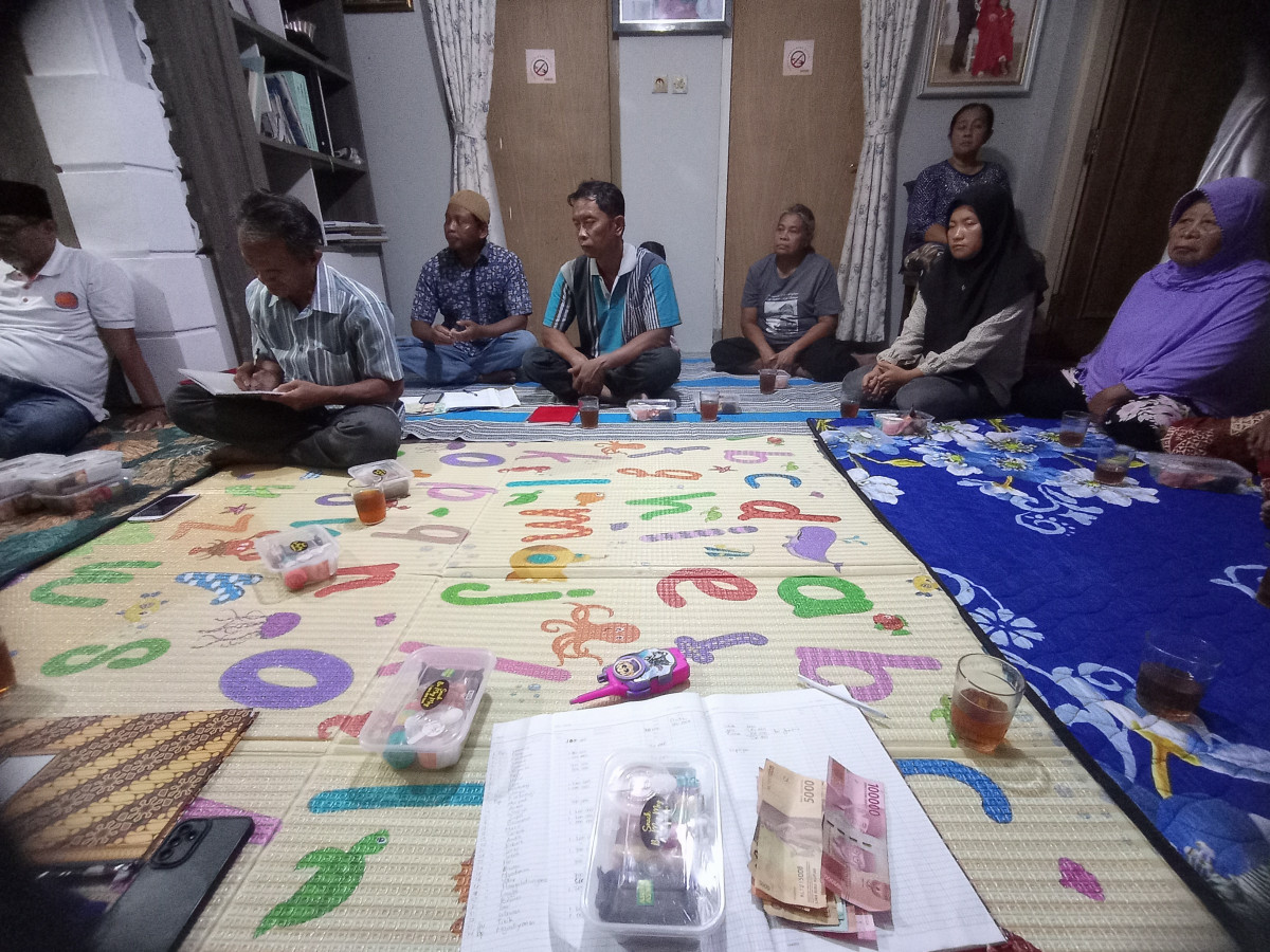 Rapat bapak2 RT. 03 dusun Babadan