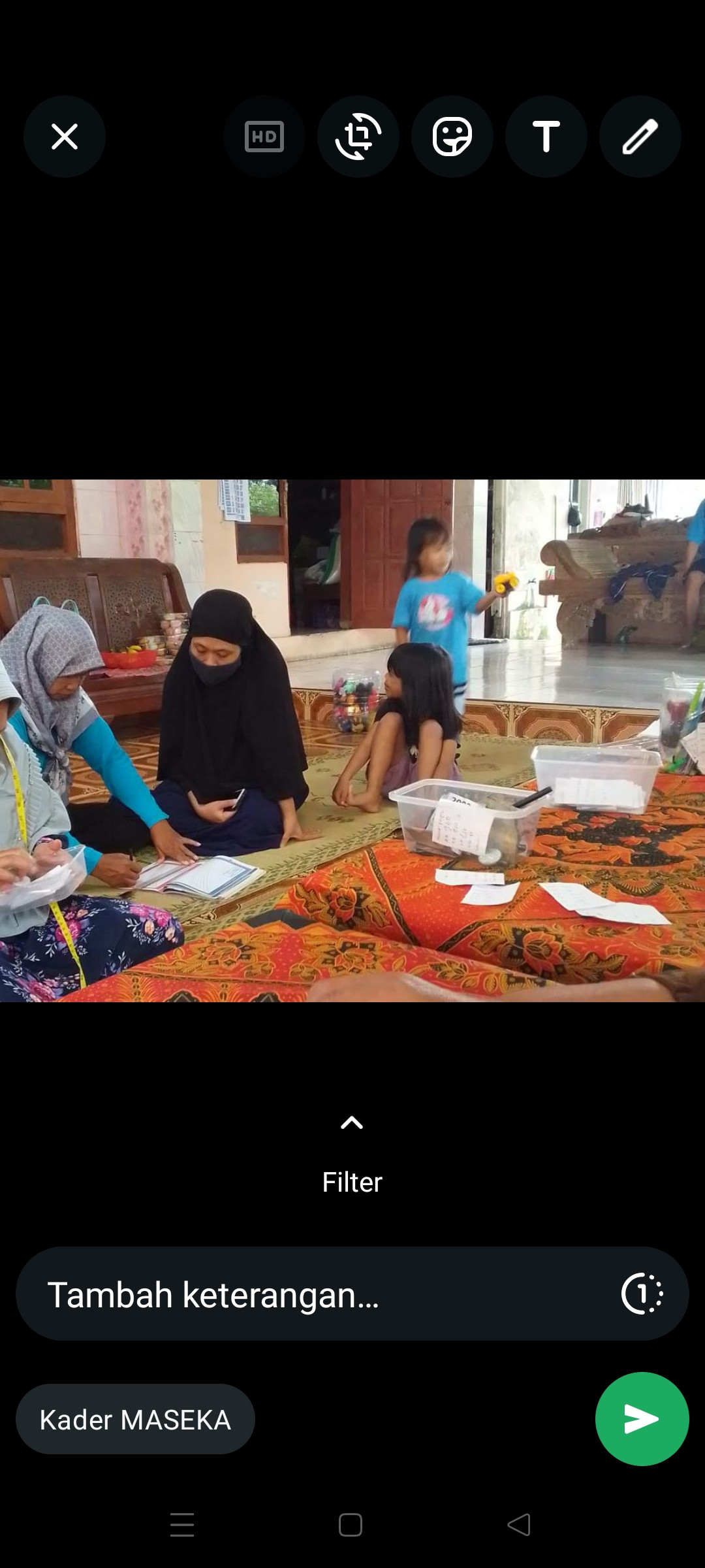 Pendampingan ibu balita penerima PMT lokal padukuhan krandon