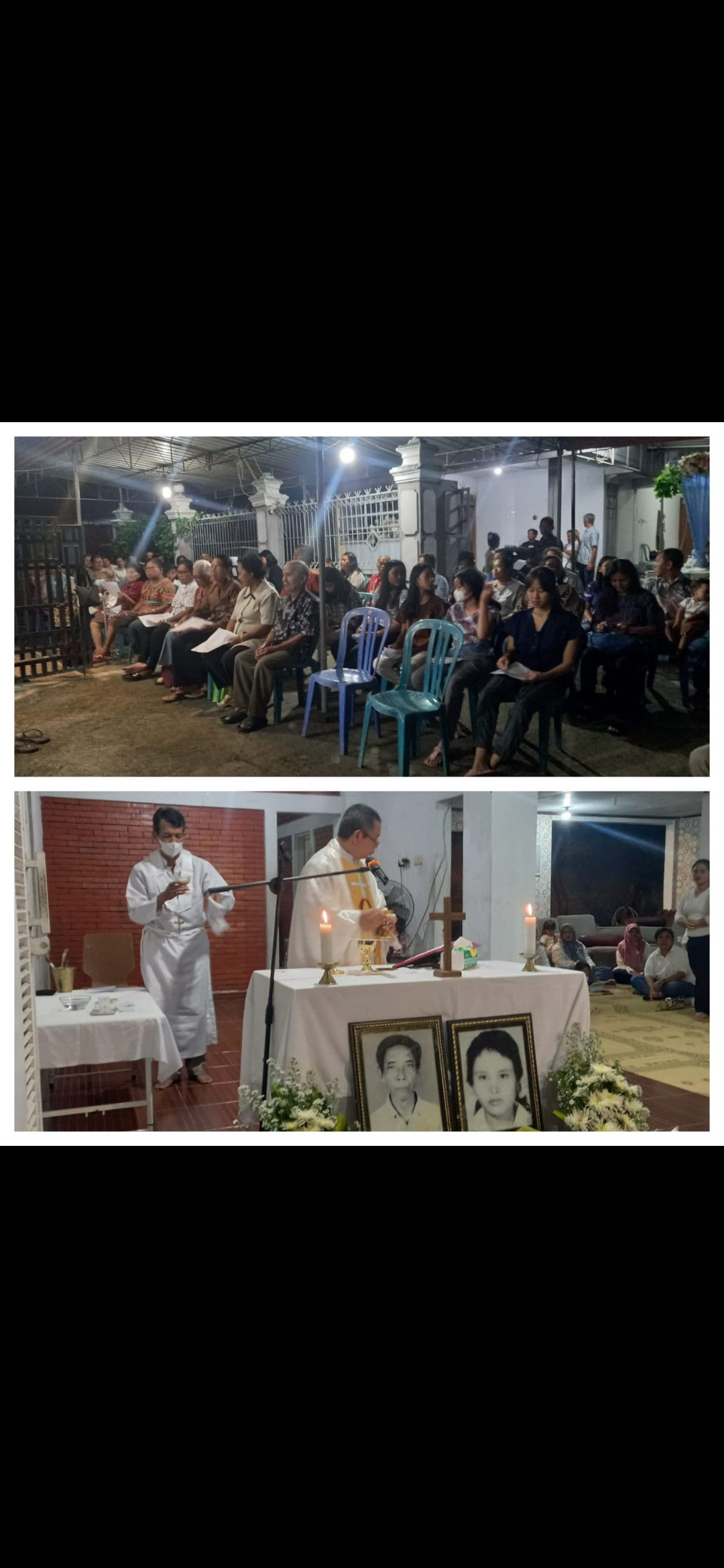 Perayaan Misa memule mengenang 8 Tahun Ibu Martha Margina dipanggil Tuhan.  Dusun Babadan