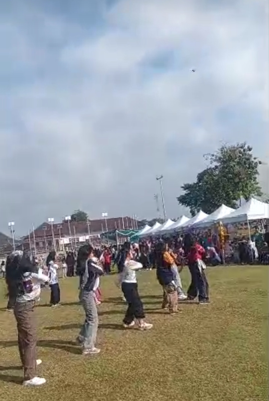 Senam bersama ibu2 warga Babadan