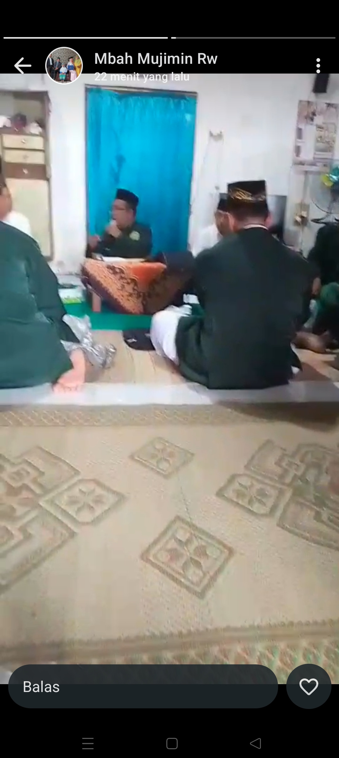 Kegiatan pertemuan Rois Wedomartani di jetis wedomartani