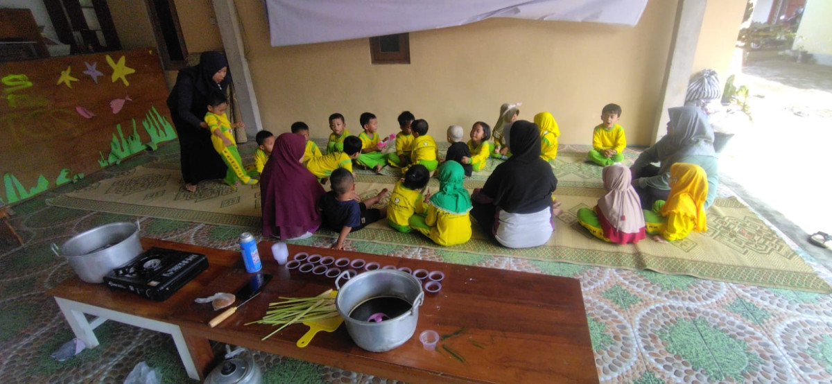 Pembelajaran hari jumat PAUD sps kemuning Tegalsari