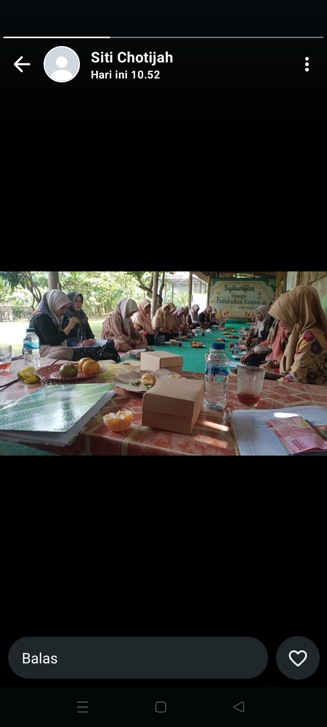 Pertemuan rutin tiap bln warga krandon padukuhan krandon