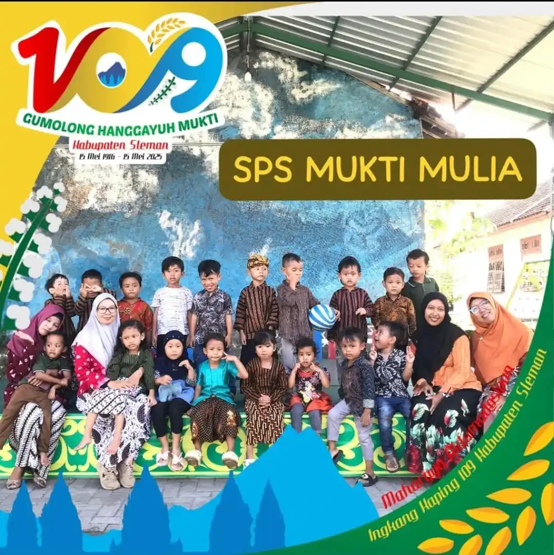 Peringatan hari jadi Sleman ke 109 paud SPS.mukti mulia Bakungan Menggunakan lurik
