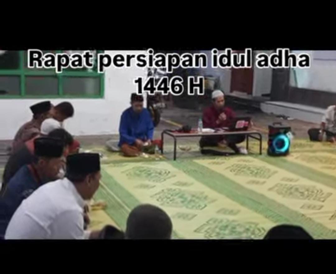 Rapat panitia idul adha masjid thoriqul jannah Bakungan