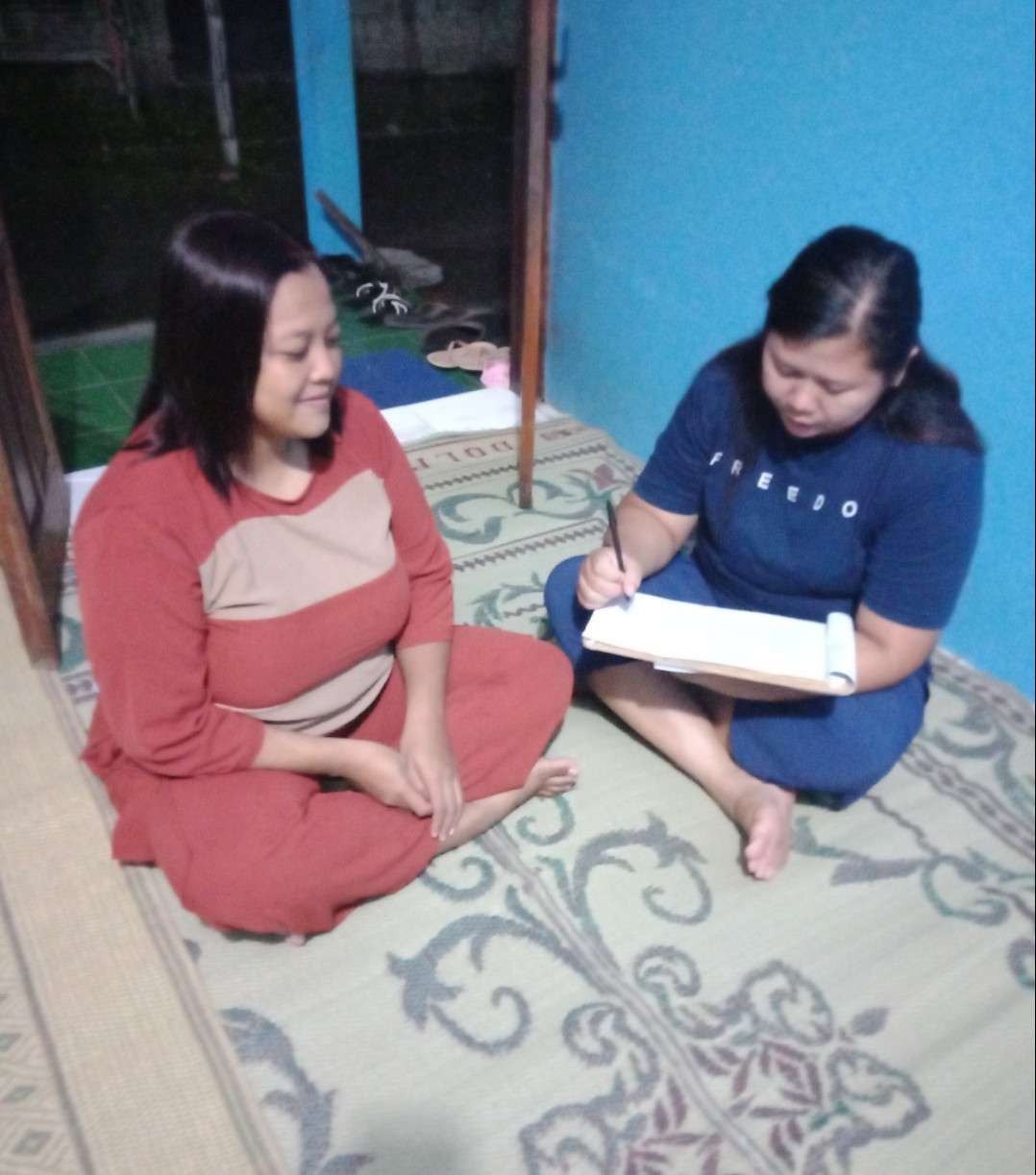 Kunjungan rumah usia dewasa ibu alexa,sawahan kidul