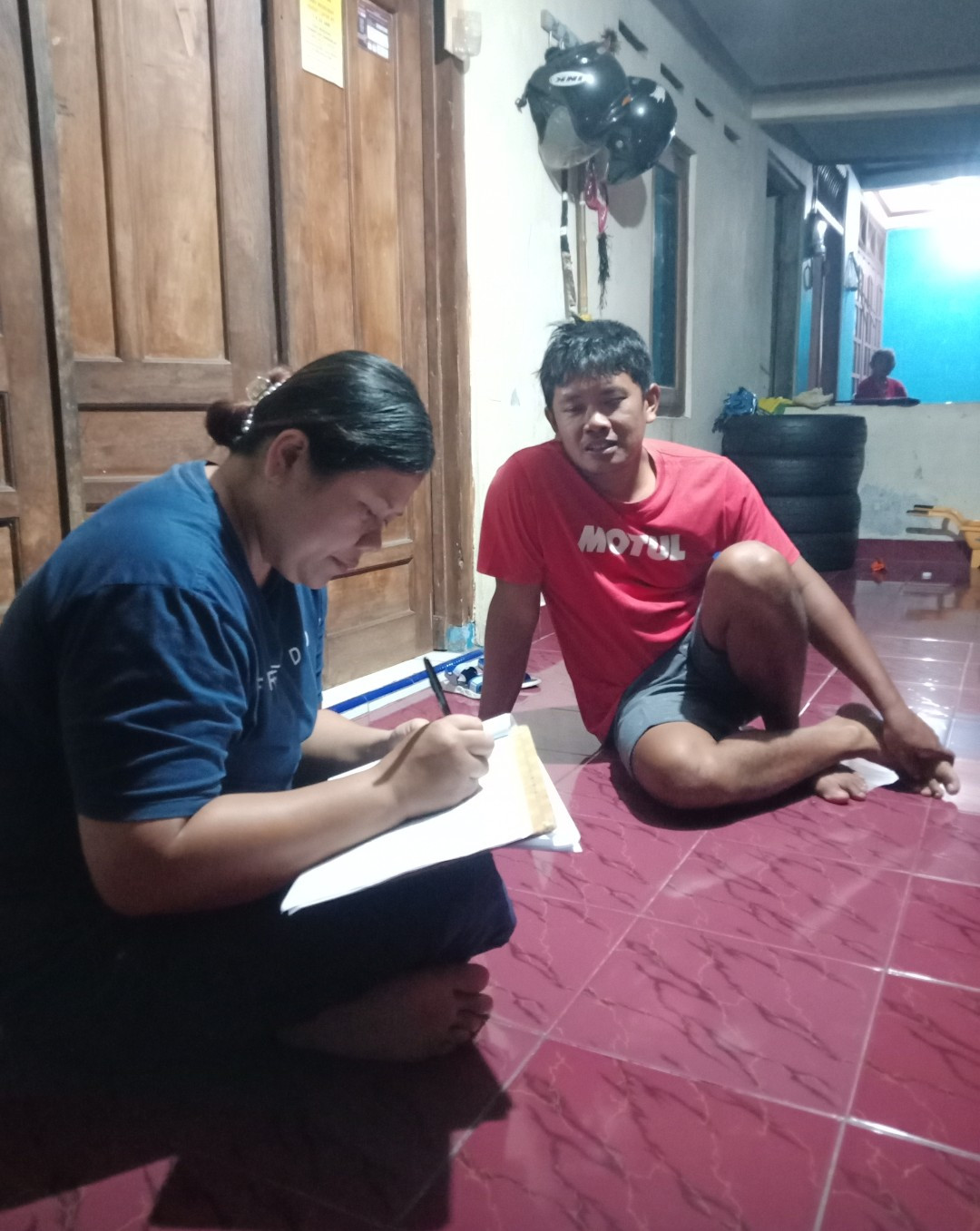 Kunjungan pendataan usia dewasa bp. Sidik,sawahan kidul