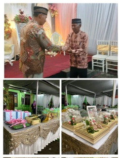 Acara seserahan warga Sanggrahan Karangasem