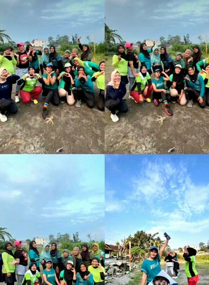 Senam bersama ibu ibu saran