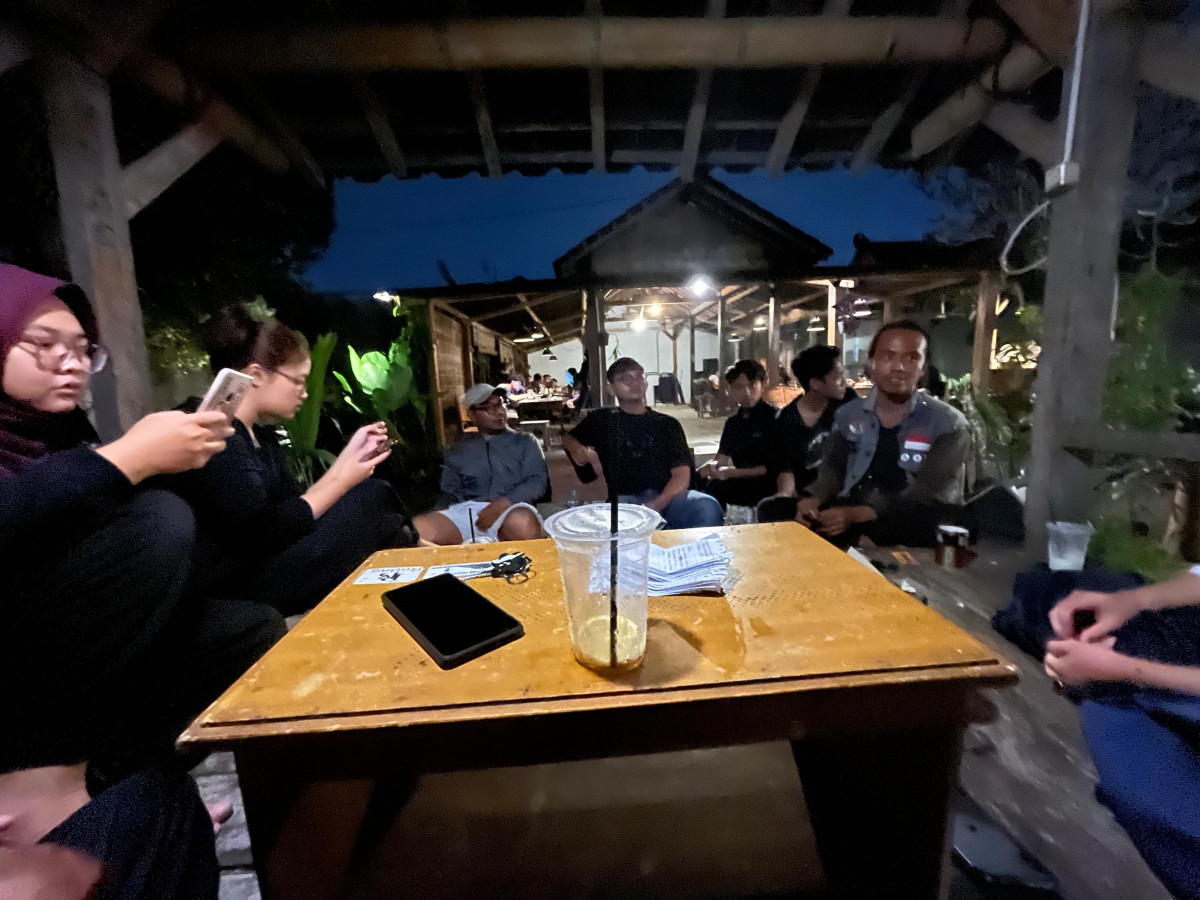 Kegiatan rapat pengurus kt gas pemuda gebang di sor duren Jetis wedomartani