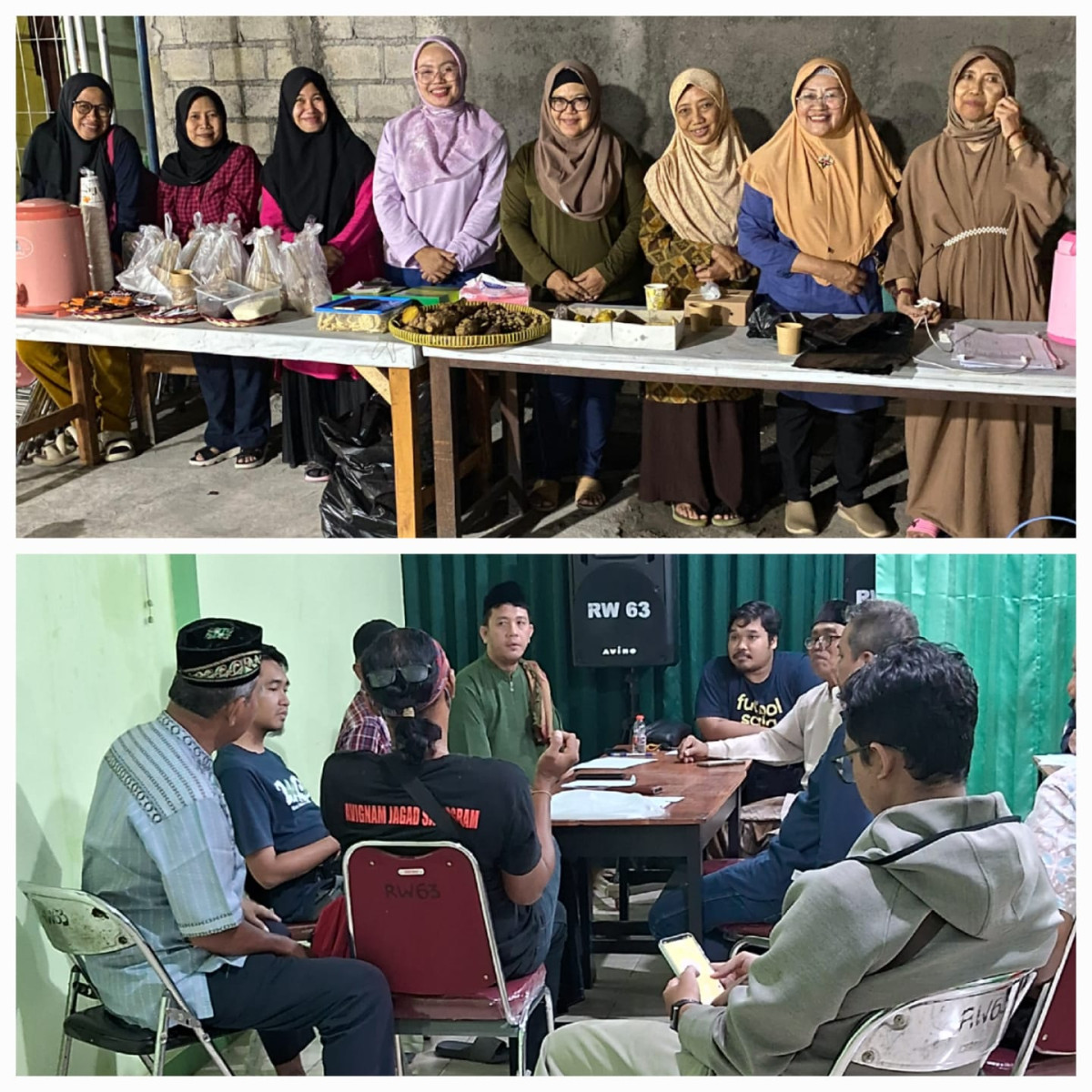 Kegiatan sie konsumsi idul adha 1446 H di masjid Al marhamah perum candi gebang permai Jetis wedomartani