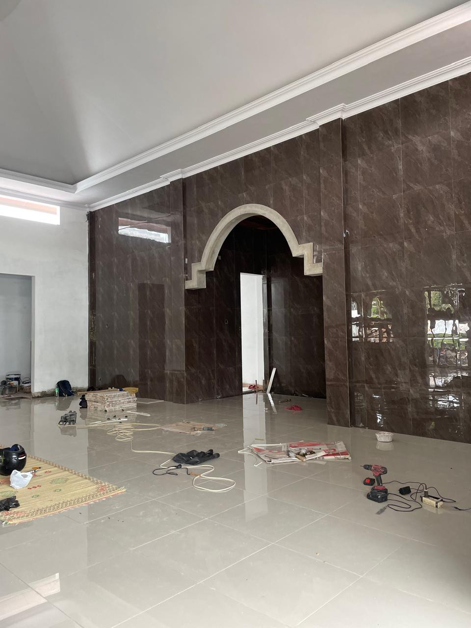 PENGECEKAN PEMBANGUNAN MASJID BAITURRAHMAN PADUKUHAN BLOTAN