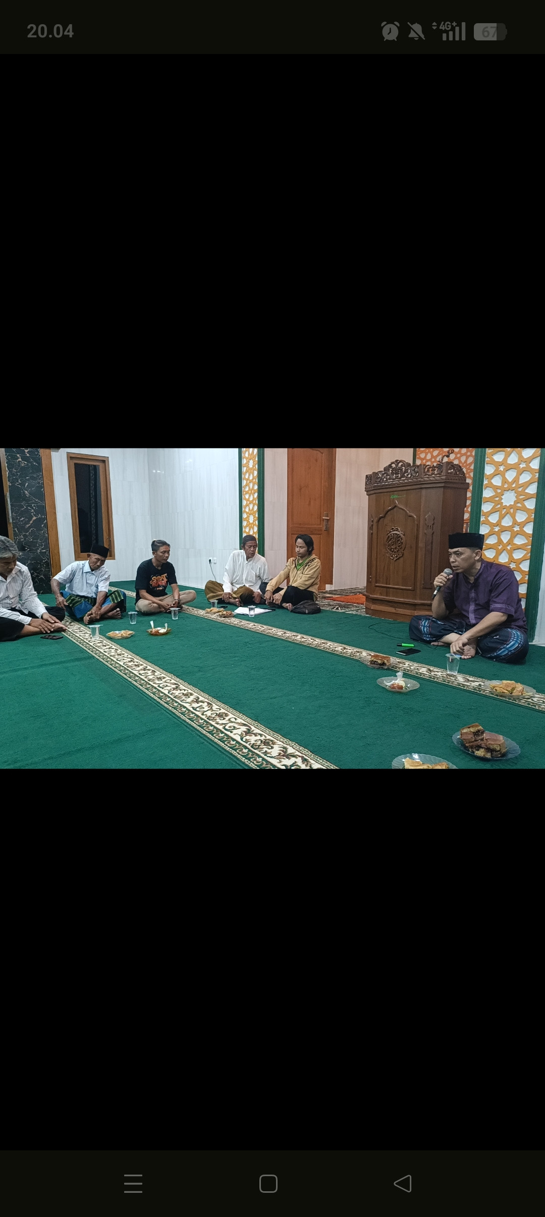 Pembubaran panitia idul adha di lingkup RT 06 masjid Nurul faalah gebang Jetis wedomartani
