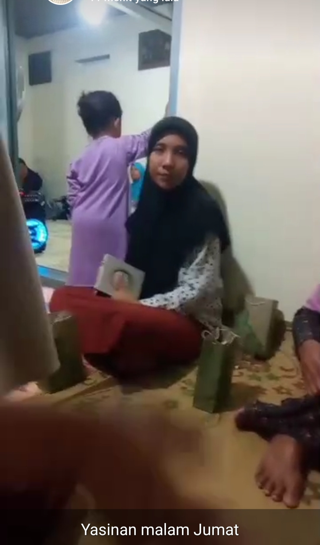 Kegiatan rutin yasinan setiap malam Jumat di lingkup RT 06  gebang Jetis wedomartani