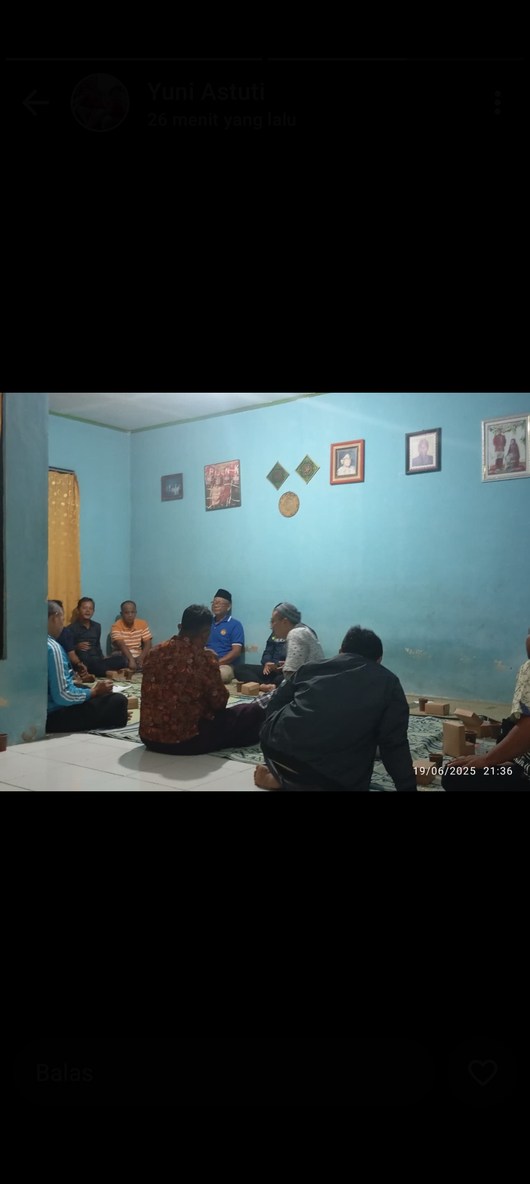 Rapat sosialisasi pembangunan arena billiard di wilayah RT 06 gebang Jetis wedomartani