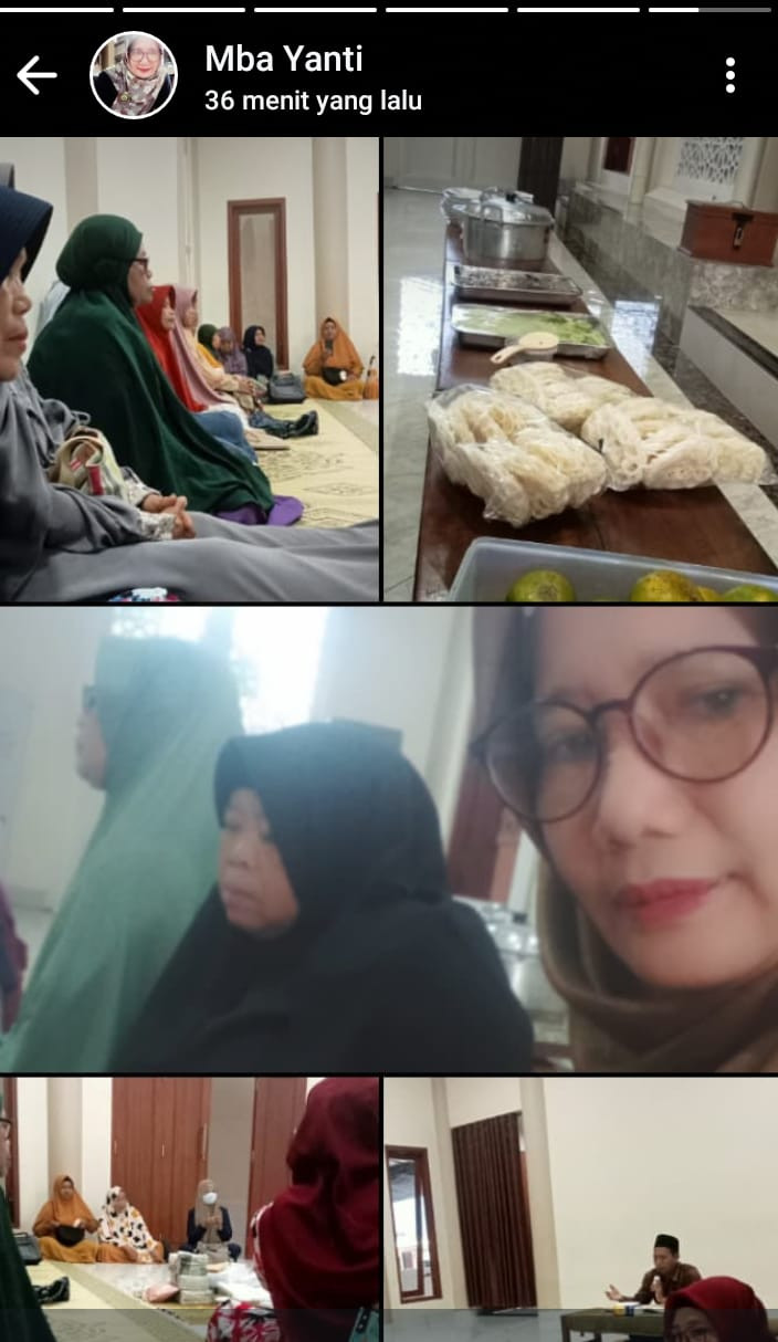 Belajar metode Tahsin Klmpok pengajian Ibu2 warga Krajan