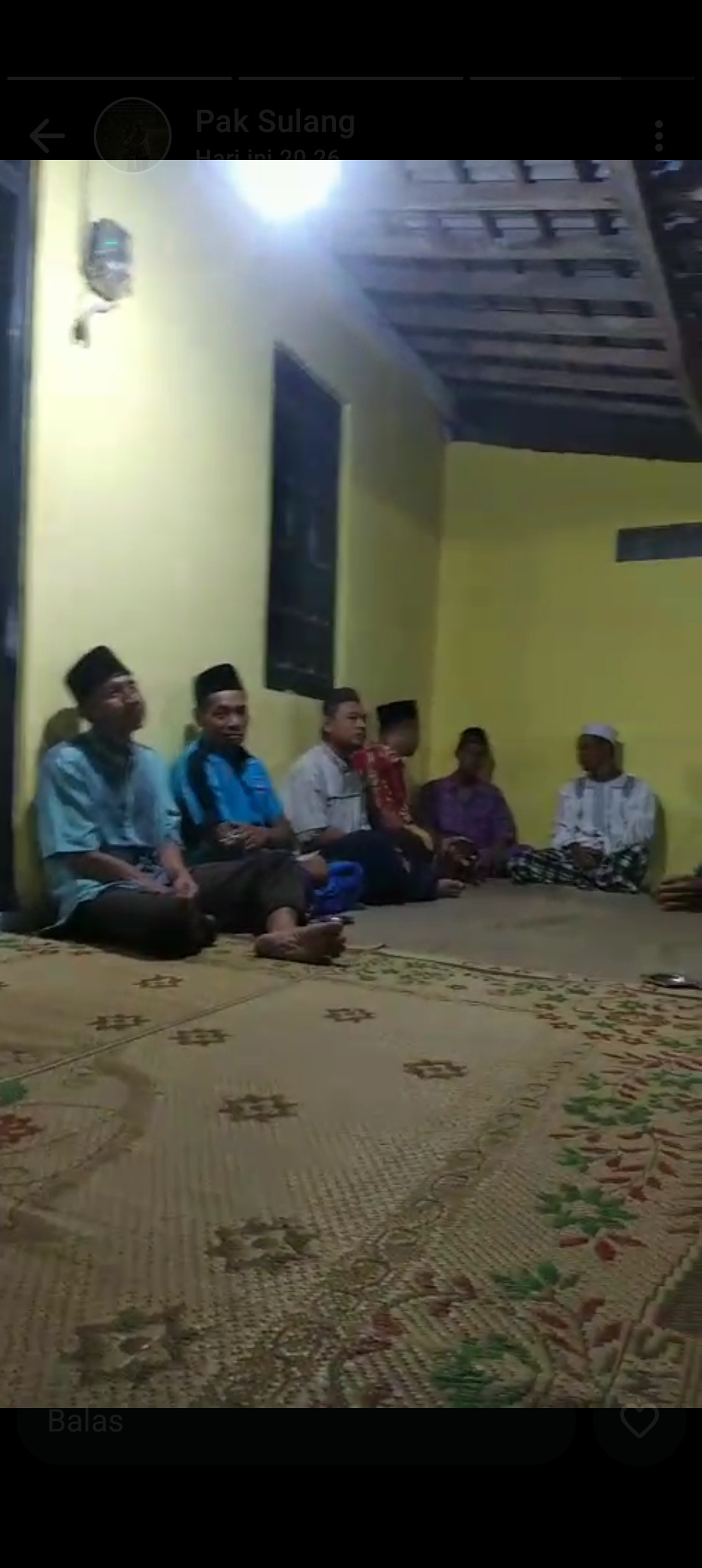 Tahlilan ALM BPK mujono di RT 06 gebang Jetis wedomartani