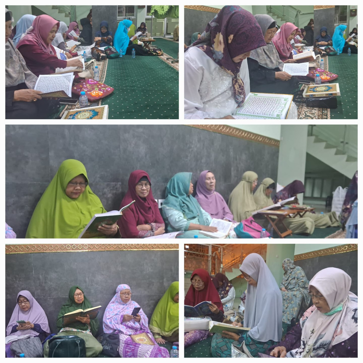 Kegiatan khotmil quran oleh jamaah masjid Al marhamah pcgp Jetis Wedomartani